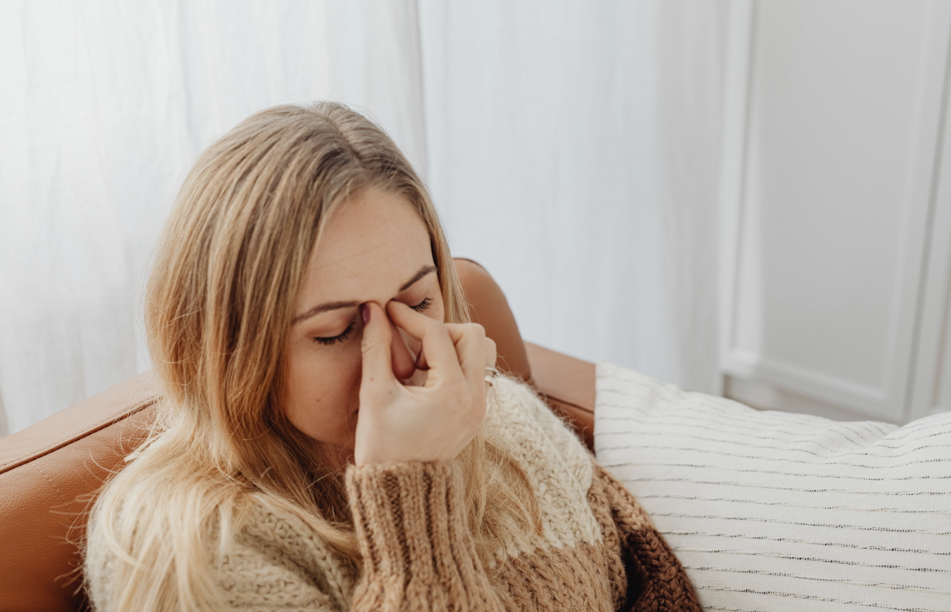 woman not feeling well in need of iv hydration